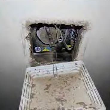 Bathroom exhaust fan at Bldg 264 Q640