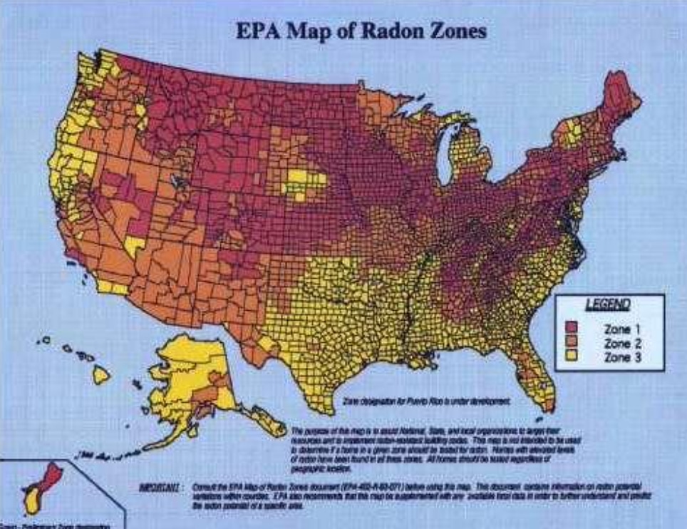 US Radon Map