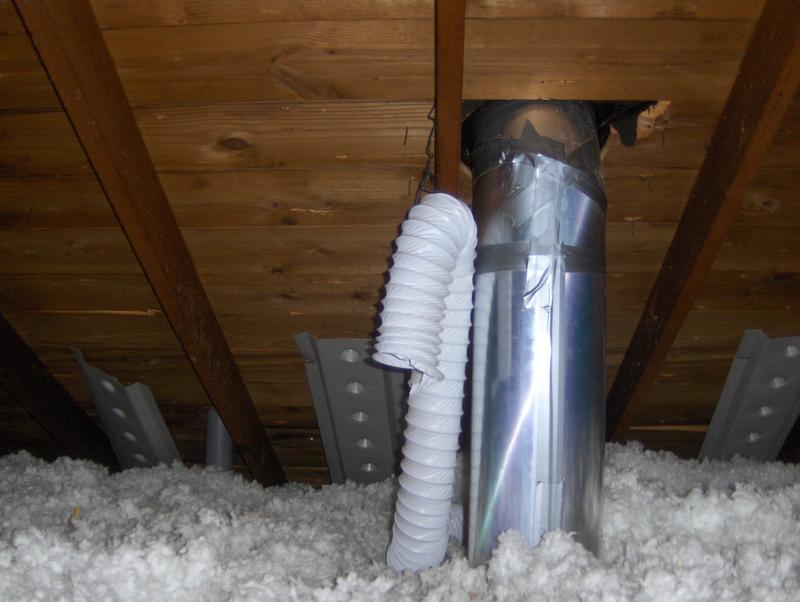 bathroom ventilation in attic