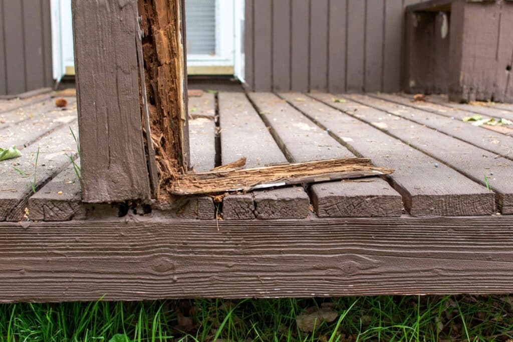 repair rotted deck post scaled 1